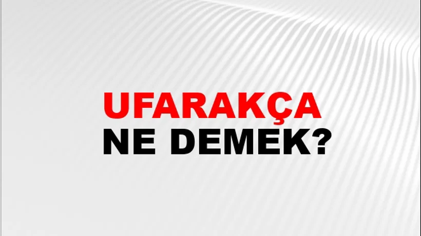 Ufarakça Ufarakça