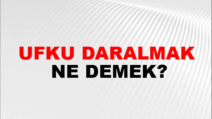 Ufku Daralmak Ufku Daralmak