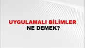 Uygulamalı Bilimler