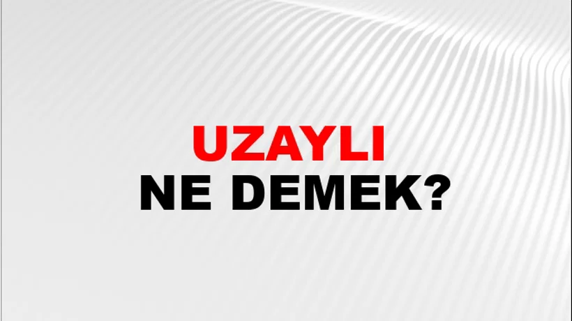 Uzaylı Uzaylı