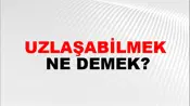 Uzlaşabilmek