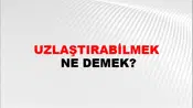 Uzlaştırabilmek
