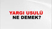 Yargı Usulü