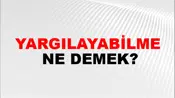 Yargılayabilme