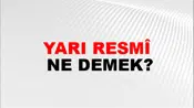 Yarı Resmî
