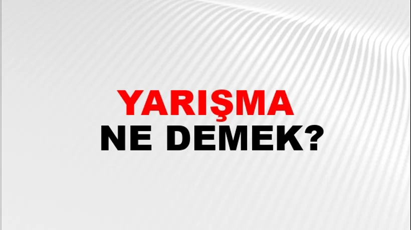 Yarışma Yarışma