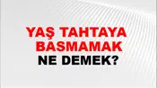 Yaş Tahtaya (Veya yere) basmamak