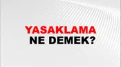 Yasaklama