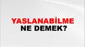 Yaslanabilme