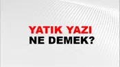 Yatık Yazı