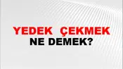 Yedek (Veya yedekte) çekmek