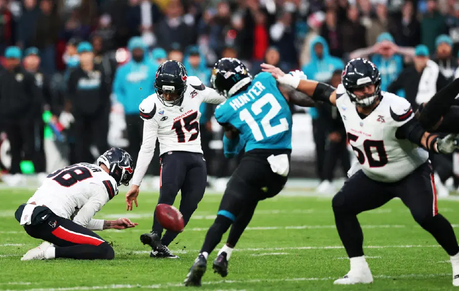 Texans, Jaguars'ı Fairbairn'in yaklaşık 45 metreden attığı saha golüyle devirdi