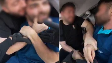 Yol vermedi diye aracından inip kargocuyu dövdü