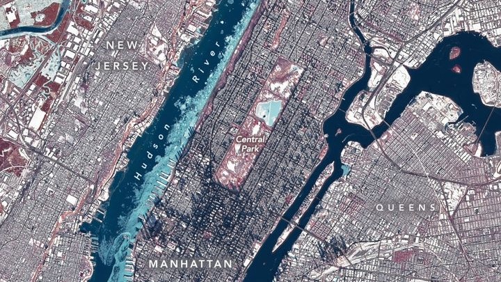 New York buz tuttu, NASA uzaydan görüntüledi