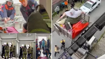 240 kiloluk obezite hastası için ekipler seferber oldu: Vinçle indirilip, hastaneye götürüldü