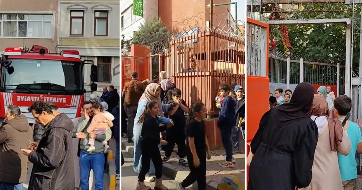 Okulda duman paniği! Öğrenciler tahliye edildi, veliler okula koştu