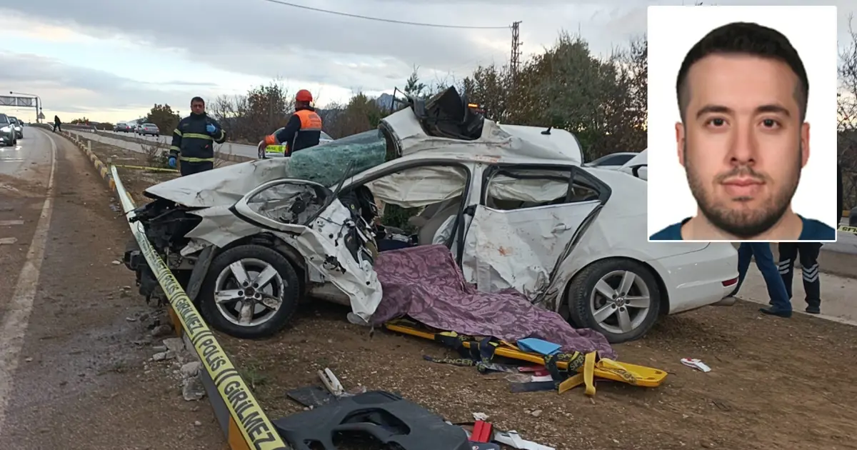 Burdur'da akademisyen feci kazada hayatını kaybetti