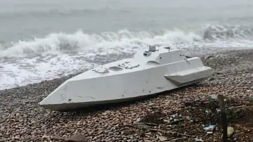 Ordu'da insansız deniz aracı kıyıya vurdu