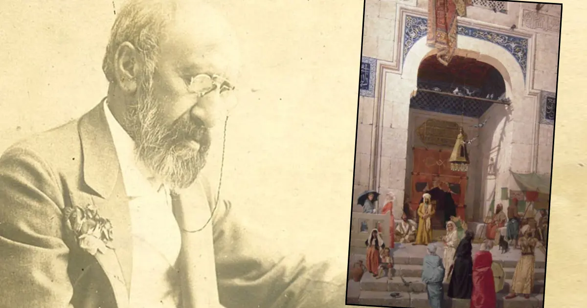 Osman Hamdi Bey'in "Cami Kapısında" tablosu açık artırmaya çıkıyor