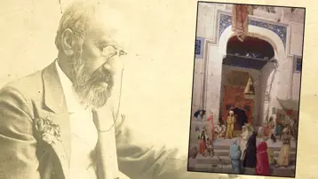 Osman Hamdi Bey'in "Cami Kapısında" tablosu açık artırmaya çıkıyor