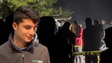 Mezarlıkta sır ölümde isimlerin yazılı olduğu bıçak ayrıntısı