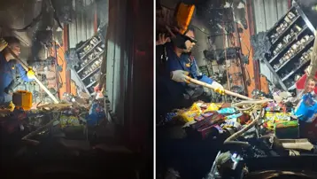Osmaniye'de market küle döndü