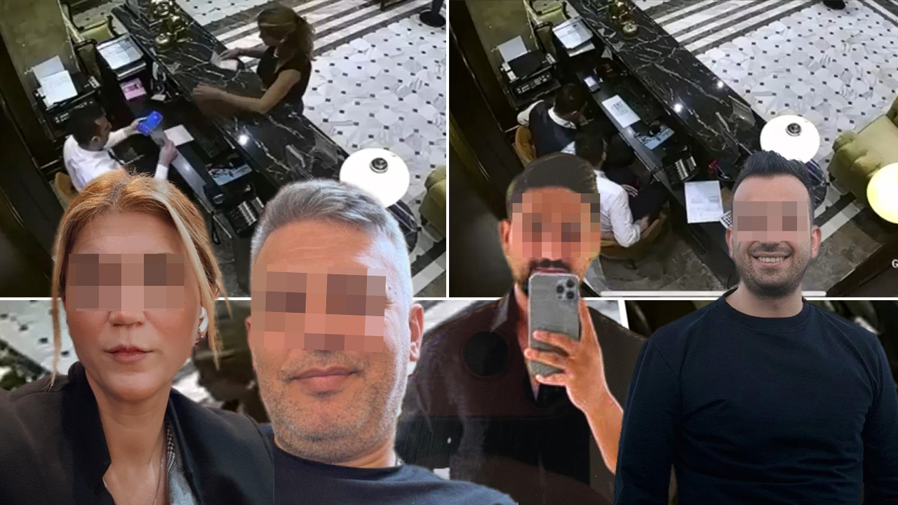 Resepsiyondaki kamera her şeyi kaydetti, dev vurgun ortaya çıktı