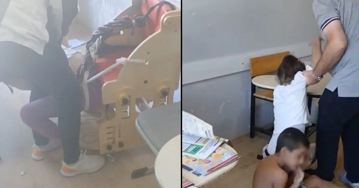 Bursa'daki skandal görüntülere inceleme başlatıldı! Otizmli öğrencileri sıralara bağladılar