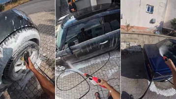 Arabası kirli olanlara görülmemiş sürpriz. Sıra dışı oto yıkamacı sosyal medyanın gündeminde