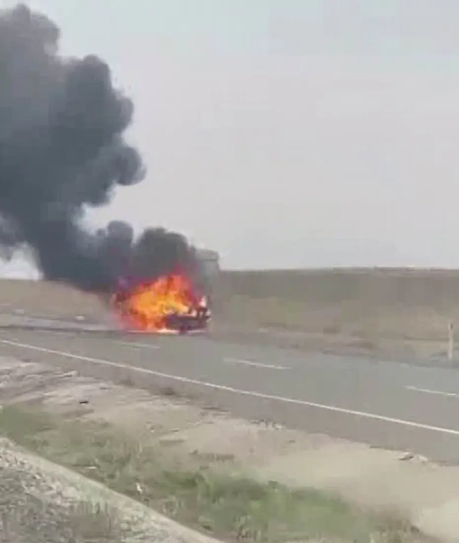 Diyarbakır'da seyir halindeki otomobil alev aldı