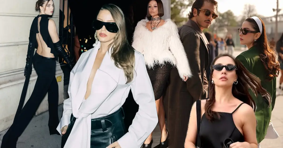 Paris Moda Haftası'na damga vurdular. Türk yıldızların şıklık yarışı