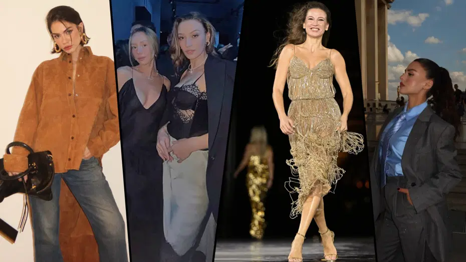 Türk yıldızlar Paris Moda Haftası'nda. Sümeyye Aydoğan ile Ester Exposito bir arada