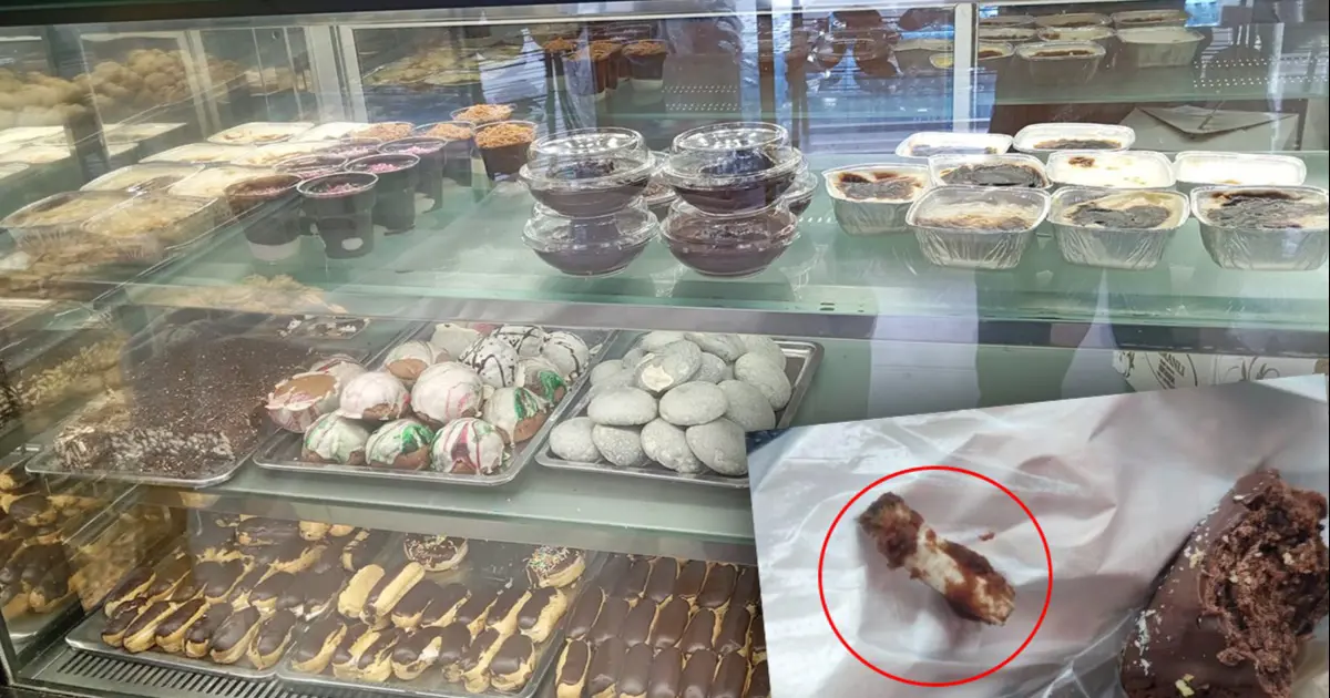 Pastaneden kurabiye aldı, içinden çıkanı görünce şoka uğradı