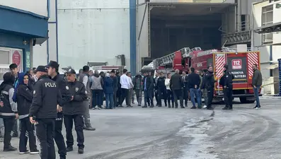 Konya'da un fabrikasında patlama