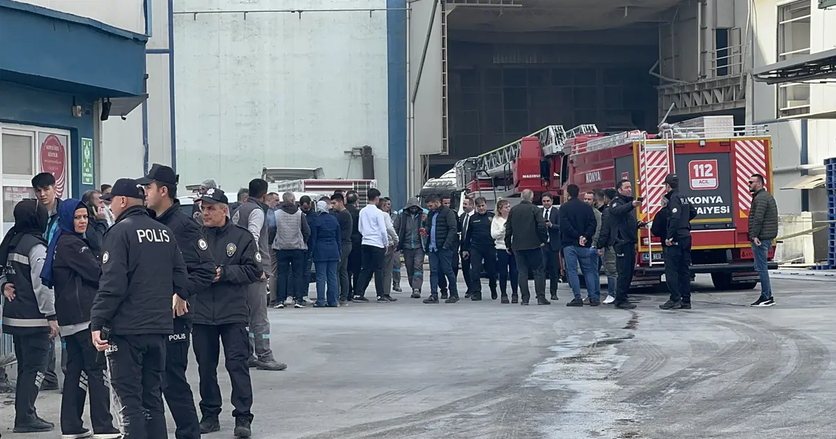 Konya'da un fabrikasında patlama