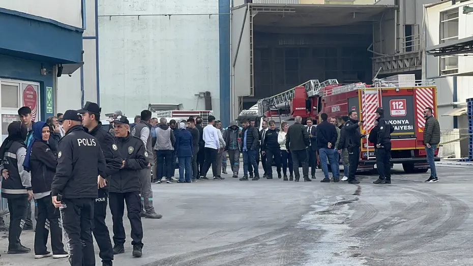 Konya'da un fabrikasında patlama