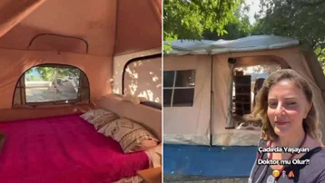 Doktor olarak Bodrum'a taşındı kirayı uçuk bulunca çadırda yaşamaya başladı