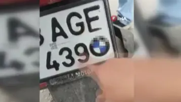 Plakayı kalemle boyayıp değiştirdi, 220 bin lira ceza yedi