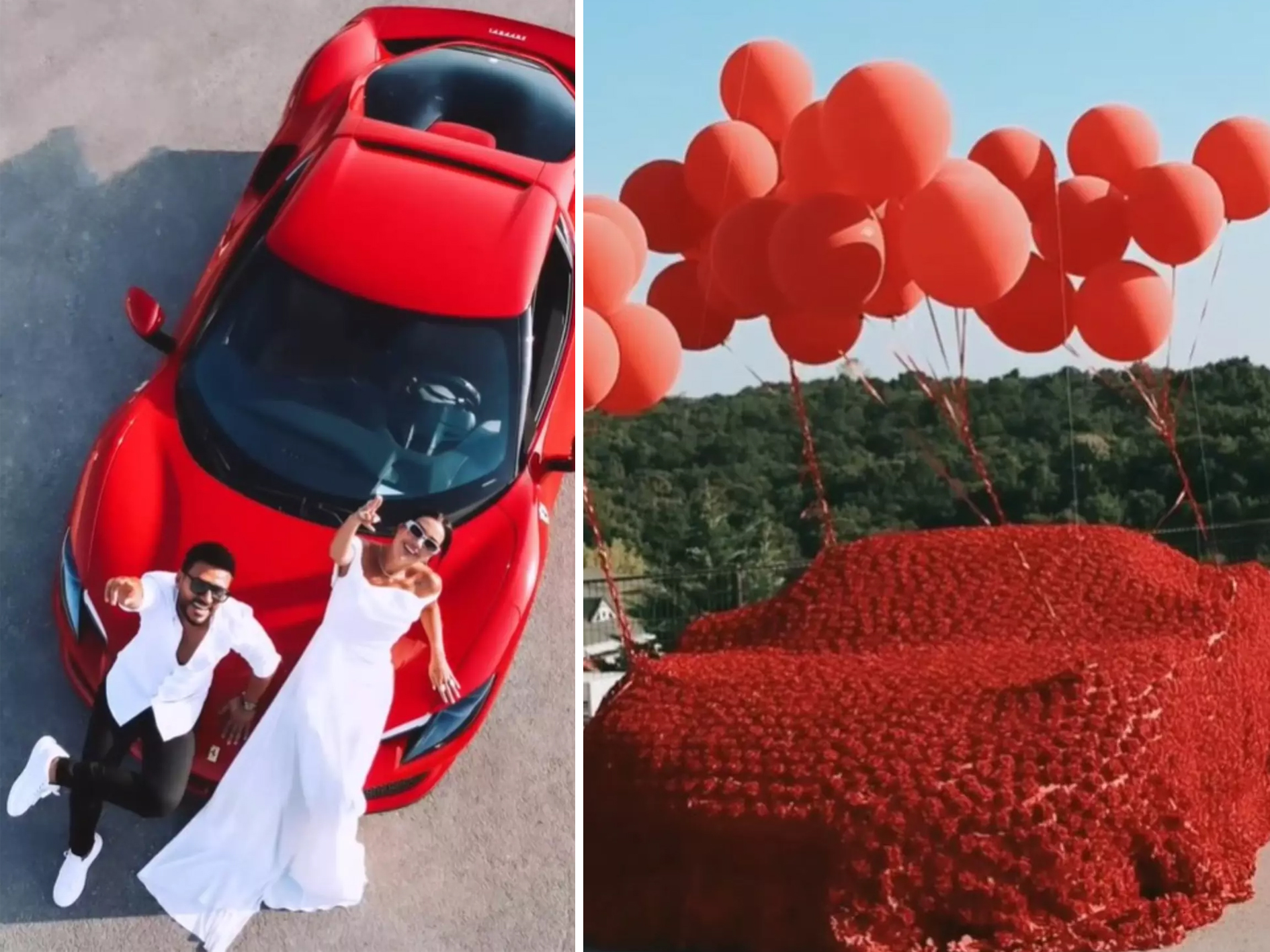 Dilan ve Engin Polat'ın meşhur kırmızı Ferrari'si satışta. İşte istenen dikkat çekici rakam 