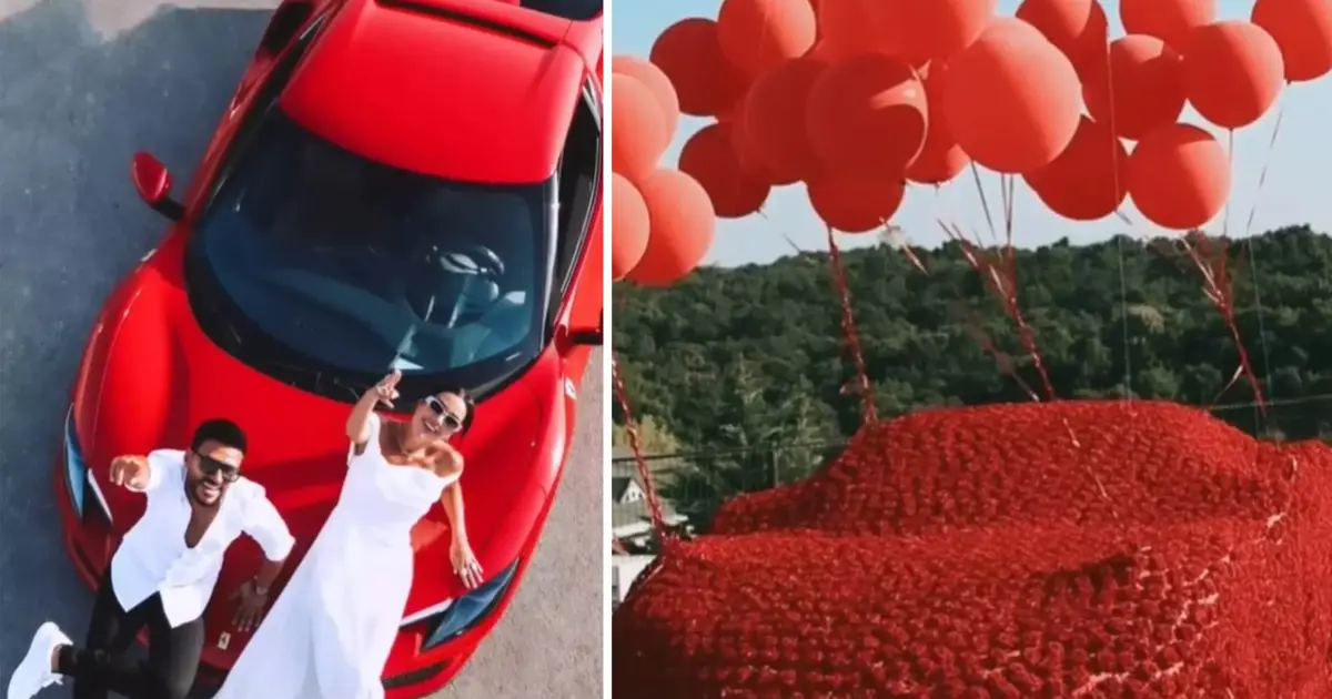 Dilan ve Engin Polat'ın meşhur kırmızı Ferrari'si satışta. İşte istenen dikkat çekici rakam