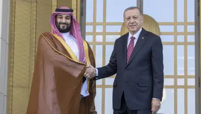 Cumhurbaşkanı Erdoğan Suudi Arabistan Veliaht Prensi Selman ile görüştü
