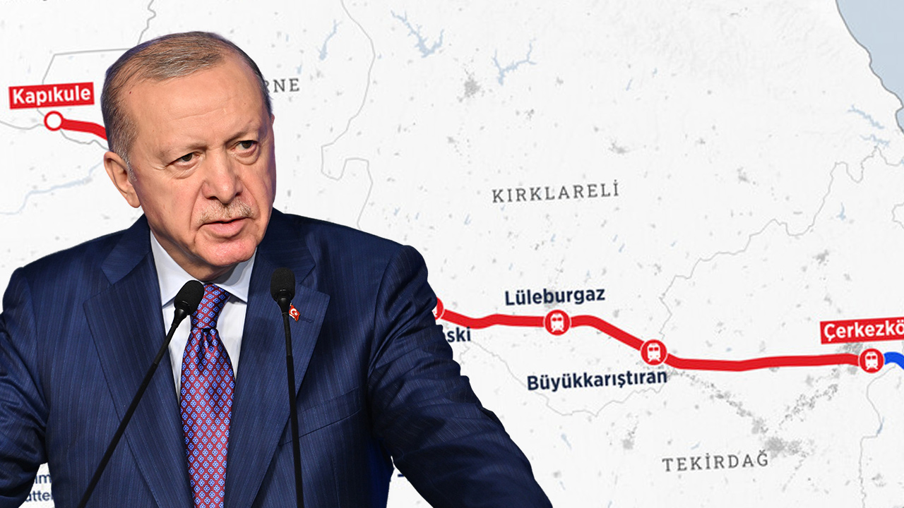 Çerkezköy-Kapıkule Hızlı Tren Hattı açılıyor | Erdoğan: Yolculuk süresi 1 saat 30 dakikaya düşecek