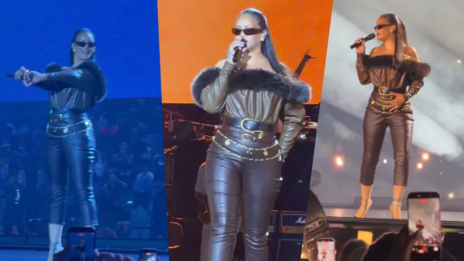 Rihanna uzun bir aradan sonra sahnelere döndü. "Biraz paslanmışım değil mi?