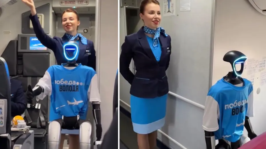 Rus havayolu şirketinden dünyada ilk kez robot kabin memuru testi