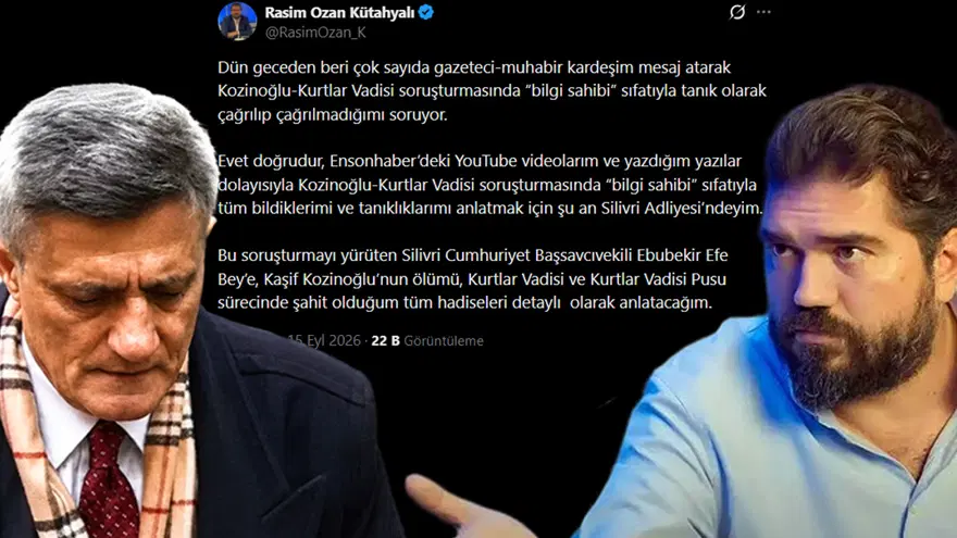 Kaşif Kozinoğlu soruşturması | Başsavcılık'tan Kütahyalı'ya yalanlama 