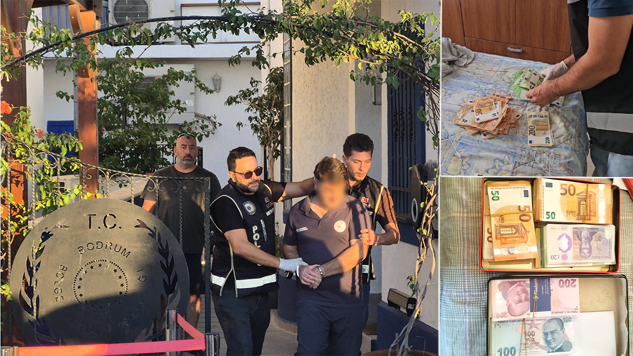 Bodrum Limanı'na rüşvet operasyonu. Balya balya para çıktı