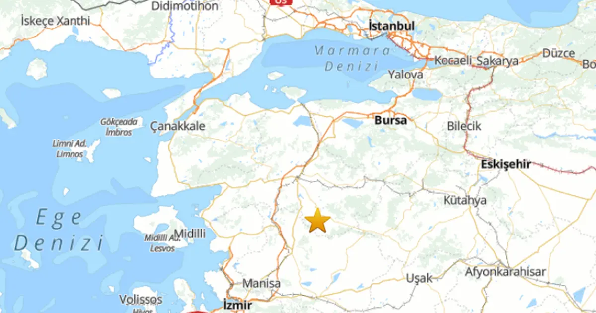 Sındırgı'da 4.1 büyüklüğünde deprem