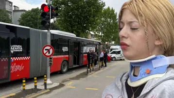 Yasak yerden döndü, metrobüse çarptı: 13 yaralı