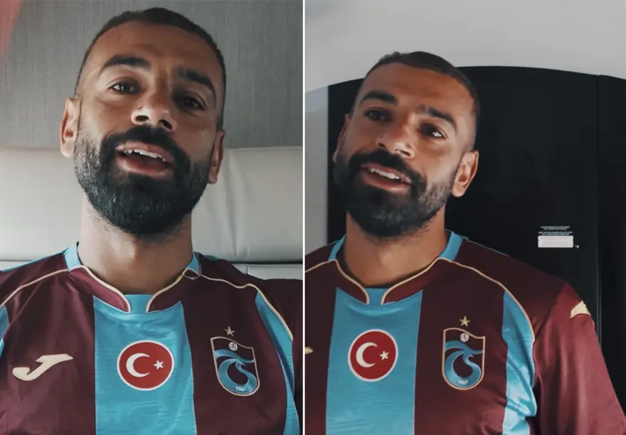 Trabzonspor formasıyla ilk pozunu verdi. Mohamed Salah'tan taraftara mesaj 2