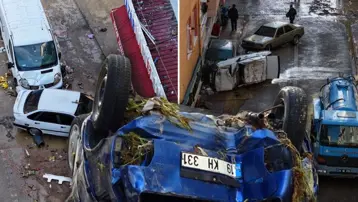 Selin vurduğu Samsun'da son durum: İlçe merkezi savaş alanına döndü